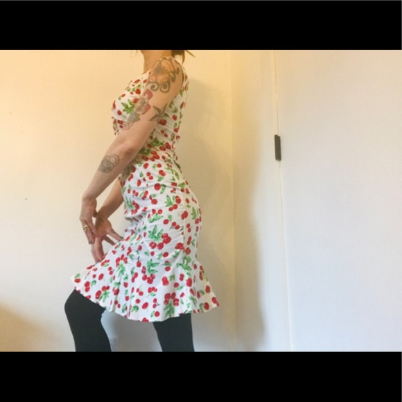 NWOT Cherry Print Pinup Dress - Picture 10 of 15